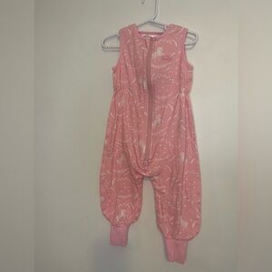 Halo Pink Unicorn Sleep Sack Romper